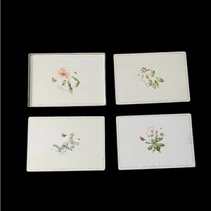 Placemats Botanical Hallmark Wildflower Meadow Marjolein Bastin Set Of 4 Cork